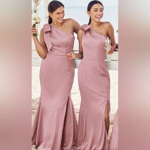 Stacees Rose Gold Evening Prom Gown. Size 16 NWT